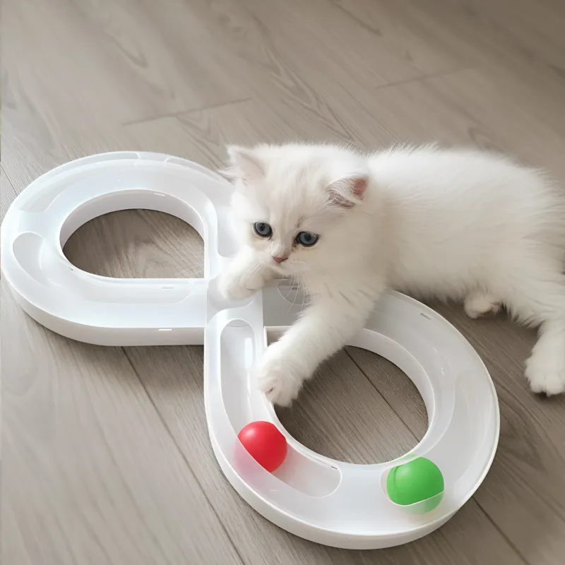 cat puzzle toy, cat exercise toy, catch ball toy