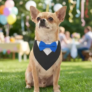 Adjustable Tuxedo Bow Tie Dog Collar