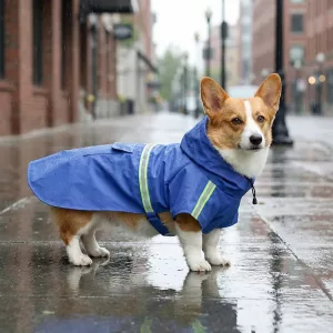 reflective dog raincoat