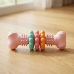 Bite-Resistant Chewy Teething Bone Toy for Dogs