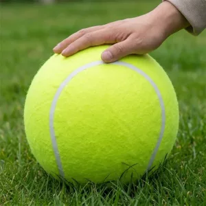 Inflatable Large Fleece Dog Tennis Ball