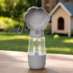 2-In-1 Portable Dog Water Dispenser Travel Food Bottle Bowl