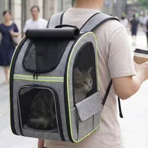 Breathable Cat Backpack Dog Mesh Carrier Bag