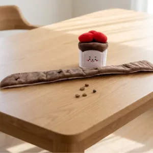 Cute Interactive Dog Plush Toy Slow Feeder Treat Puzzle Toy