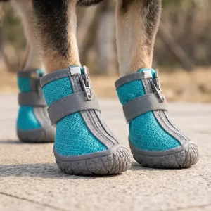 4pcs Breathable Non-Slip Mesh Dog Boots