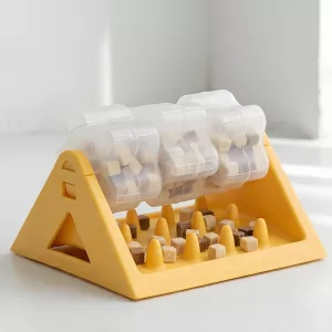 Interactive Dog Food Dispenser Slow Feeder Rotating Puzzle Toy