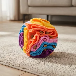 Interactive Snuffle Treat Ball Puzzle Toy for Dogs