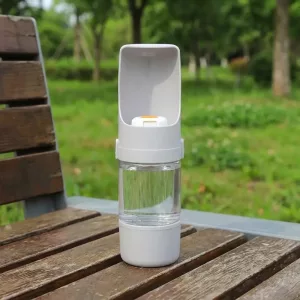 2-In-1 Portable Dog Water Dispenser Bottle Food Storage Container