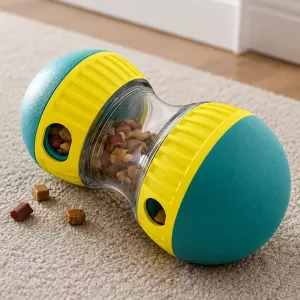 Interactive Dog Treat Dispenser Ball Toy Slow Feeder